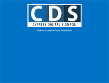 Tablet Screenshot of cypressdigitalsignage.com